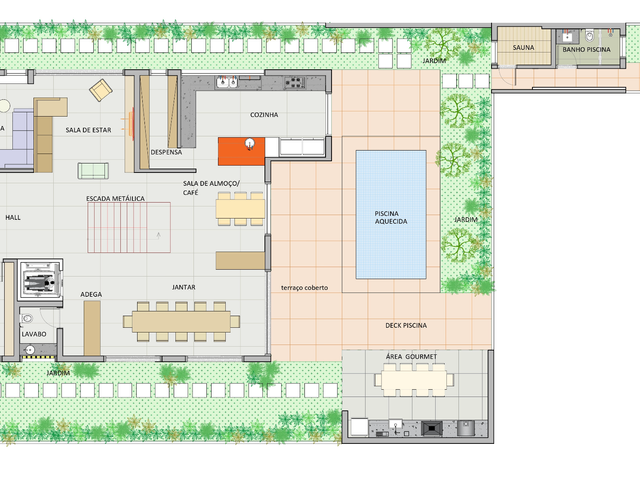 Casa com 585m² 5 quartos e 7 banheiros, à venda, no bairro Jardim Paulista em São Paulo