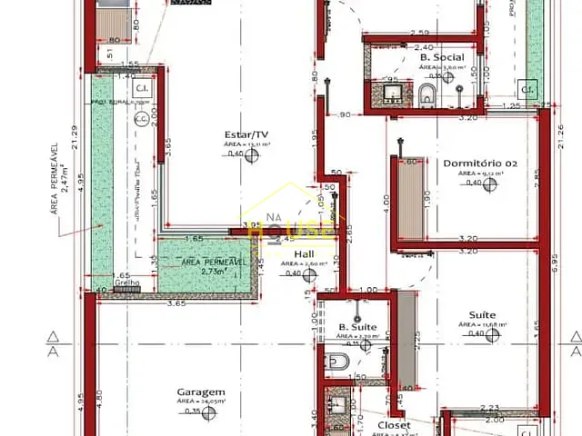 Casa com 223m² 3 quartos e 2 banheiros, à venda, no bairro Parque Residencial do Lago em Votuporanga