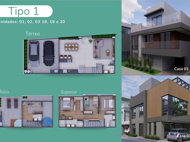 Casa com 178m² 3 quartos e 4 banheiros, à venda, no bairro Santa Felicidade em Curitiba