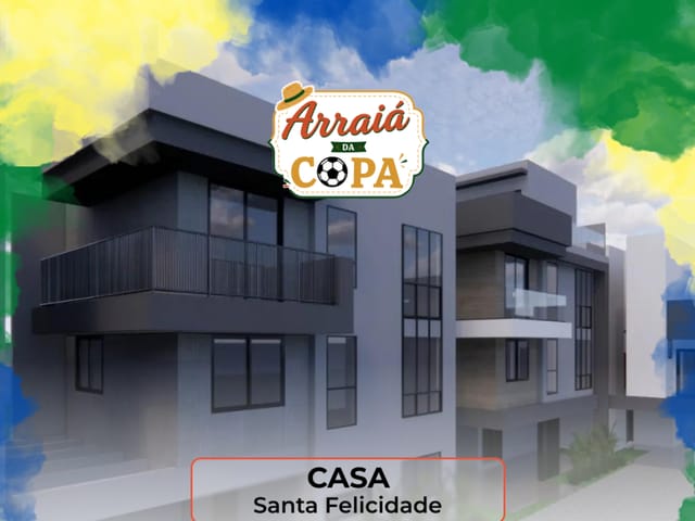Casa 3 quartos e 4 banheiros, à venda, no bairro Santa Felicidade em Curitiba