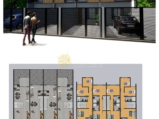 Casa com 105m² 2 quartos e 2 banheiros, à venda, no bairro Guanabara em Joinville