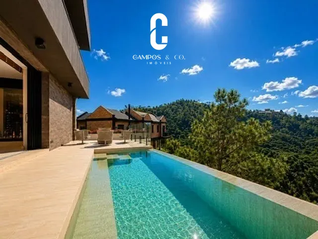 Casa com 1188m² 4 quartos e 7 banheiros, à venda, no bairro Recanto do Fojo em Campos do Jordão