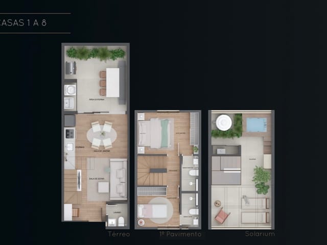 Casa com 108m² 2 quartos e 3 banheiros, à venda, no bairro Cidade Monções em São Paulo