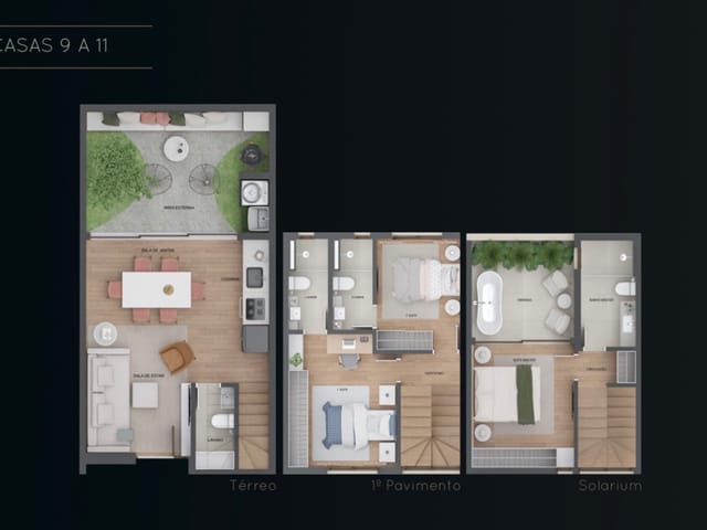 Casa com 108m² 2 quartos e 3 banheiros, à venda, no bairro Cidade Monções em São Paulo