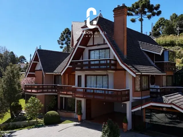 Casa com 1115m² 4 quartos e 5 banheiros, à venda, no bairro Condomínio Jardim Véu da Noiva em Campos do Jordão