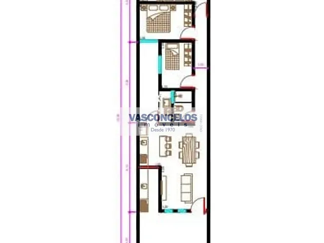 Casa com 125m² 3 quartos e 2 banheiros, à venda, no bairro Bosque dos Eucaliptos em São José dos Campos