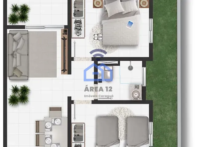 Casa com 59m² 2 quartos e 1 banheiro, à venda, no bairro Morro do Algodão em Caraguatatuba
