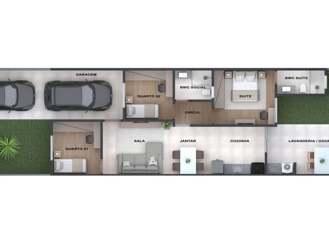 Casa 3 quartos e 1 banheiro, à venda, no bairro Jardim Morumbi em Cambé