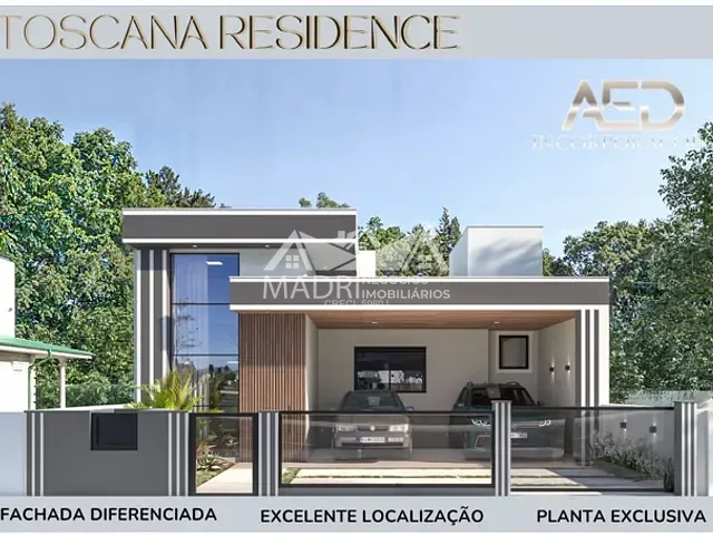 Casa 3 quartos e 2 banheiros, à venda, no bairro Nova Palhoça em Palhoça