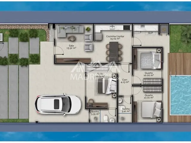 Casa 3 quartos e 2 banheiros, à venda, no bairro Nova Palhoça em Palhoça