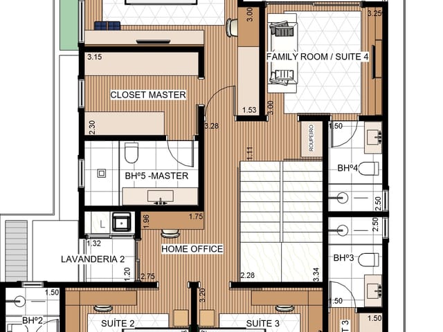 Casa com 330m² 5 quartos e 2 banheiros, à venda, no bairro Parque Brasil 500 em Paulínia