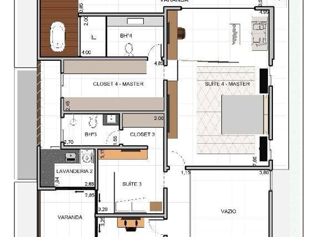 Casa com 450m² 4 quartos e 2 banheiros, à venda, no bairro Parque Brasil 500 em Paulínia