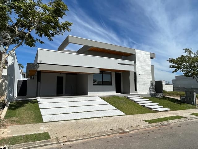 Foto do Casa - Casa térrea nova com 4 dormitórios à venda, 300 m² por R$ 3.100.000 - Condomínio Residencial Colinas do Paratehy - São José dos Campos/SP | RUSSI IMÓVEIS