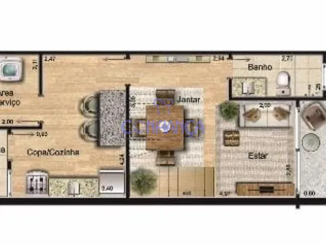 Casa com 93m² 2 quartos e 1 banheiro, à venda, no bairro Campo Grande em Rio de Janeiro