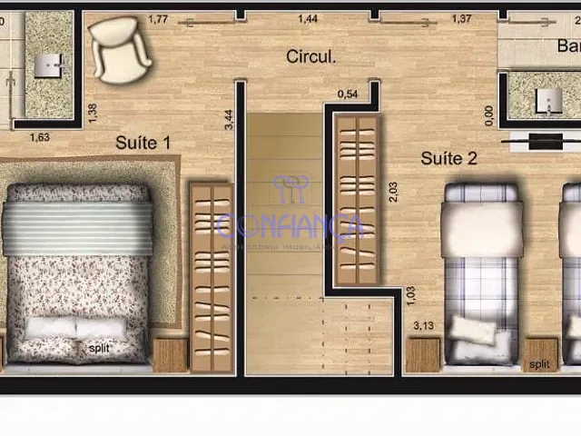 Casa com 93m² 2 quartos e 1 banheiro, à venda, no bairro Campo Grande em Rio de Janeiro