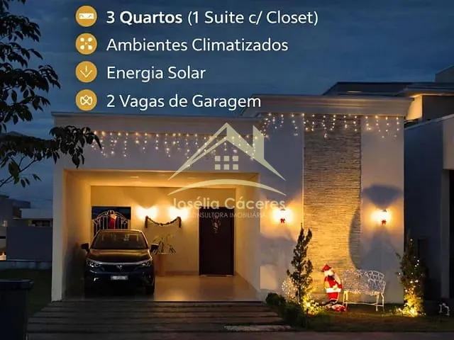 Casa com 250m² 3 quartos e 3 banheiros, à venda, no bairro Condomínio Primor das Torres em Cuiabá