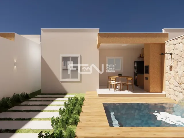 Casa com 116m² 2 quartos e 2 banheiros, à venda, no bairro Jauá (Abrantes) em Camaçari