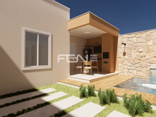 Casa com 116m² 2 quartos e 2 banheiros, à venda, no bairro Jauá (Abrantes) em Camaçari