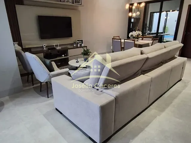 Casa com 408m² 3 quartos e 5 banheiros, à venda, no bairro Condomínio Residencial Florais da Mata em Várzea Grande