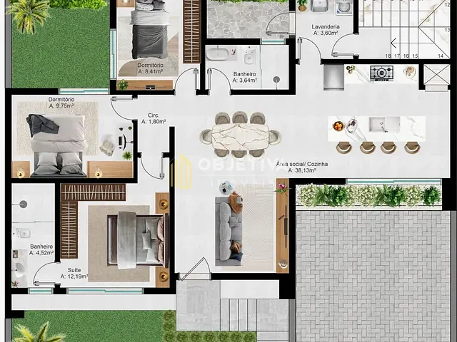 Casa com 180m² 3 quartos e 1 banheiro, à venda, no bairro Firenze em Campo Bom