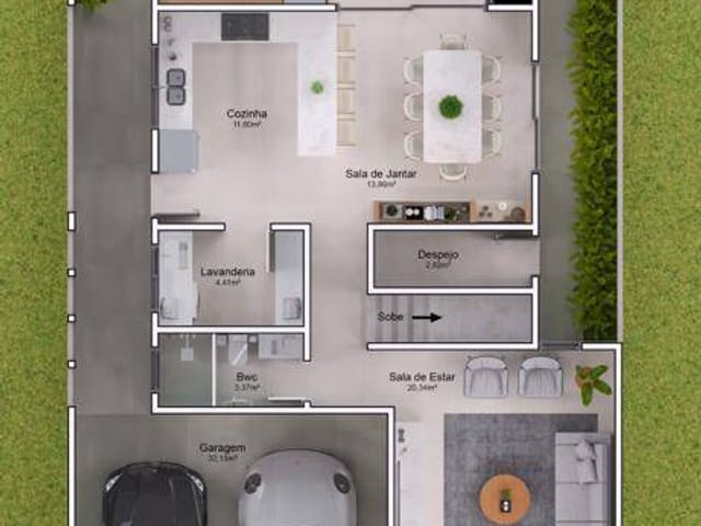 Casa com 300m² 4 quartos e 5 banheiros, à venda, no bairro Colônia Dona Luíza em Ponta Grossa
