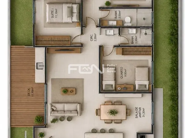 Casa com 200m² 3 quartos e 1 banheiro, à venda, no bairro Centro em Camaçari
