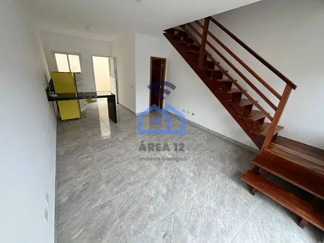 Casa com 90m² 2 quartos e 1 banheiro, para alugar, no bairro Capricórnio II em Caraguatatuba