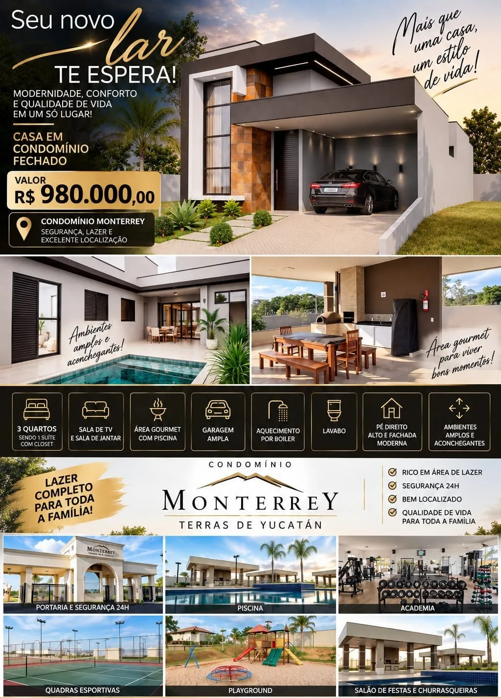 Casa, 3 quartos, 262 m² - Foto 3