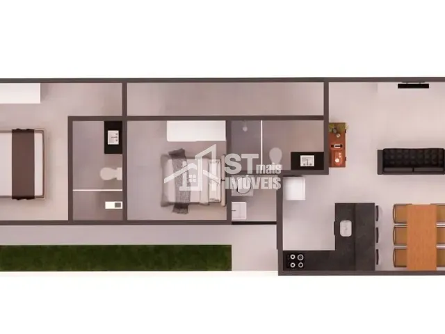 Casa com 150m² 2 quartos e 1 banheiro, à venda, no bairro Centro em Andradas