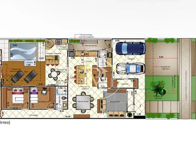 Casa com 250m² 3 quartos e 4 banheiros, à venda, no bairro Aparecidinha em Sorocaba