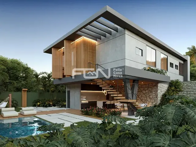 Casa com 210m² 2 quartos e 2 banheiros, à venda, no bairro Alphaville (Abrantes) em Camaçari