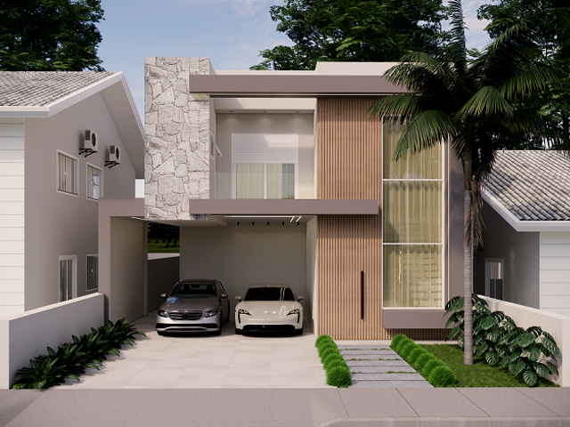 Casa com 283m² 4 quartos e 5 banheiros, à venda, no bairro Colônia Dona Luíza em Ponta Grossa