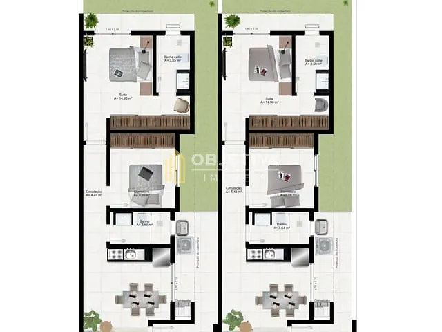 Casa com 85m² 2 quartos e 2 banheiros, à venda, no bairro Firenze em Campo Bom