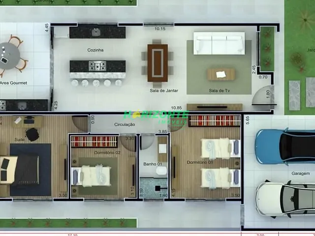 Casa com 300m² 3 quartos e 3 banheiros, à venda, no bairro Condomínio Terras do Vale em Caçapava
