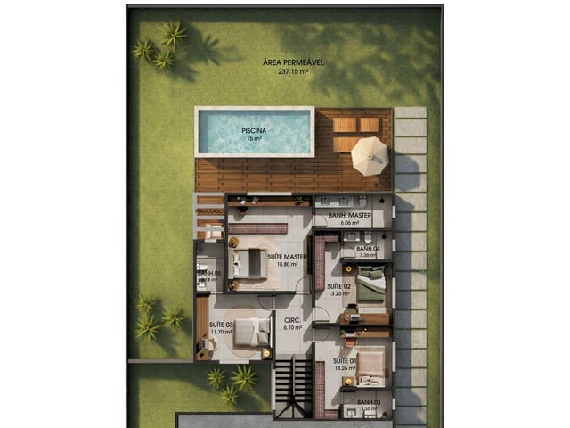 Casa 4 quartos e 4 banheiros, à venda, no bairro Alphaville em Rio das Ostras