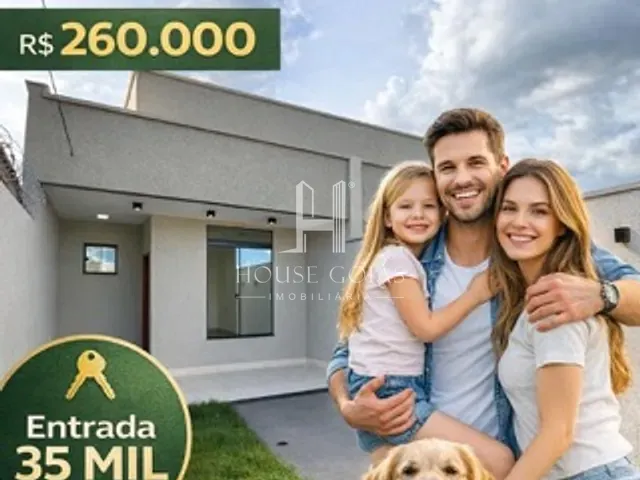 Casa com 100m² 2 quartos e 2 banheiros, à venda, no bairro Residencial Forteville em Goiânia