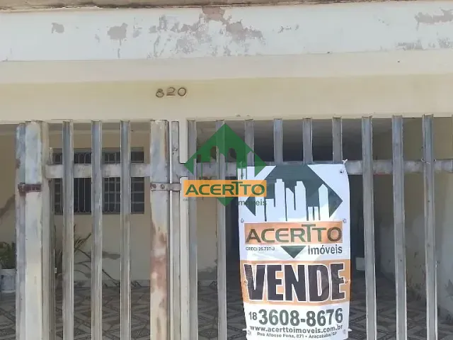 Casa com 300m² 3 quartos e 3 banheiros, à venda, no bairro Dona Amélia em Araçatuba