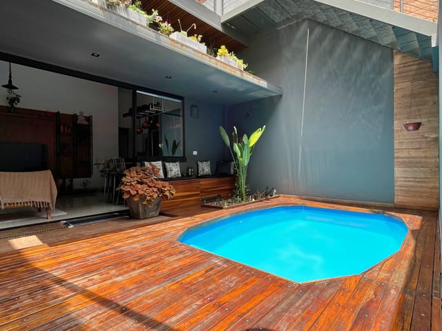 Foto do Casa - Casa com 03 quartos, sendo duas suítes, lazer com piscina e 04 vagas cobertas, Canaã, Belo Horizonte, MG | Deltalar Imóveis