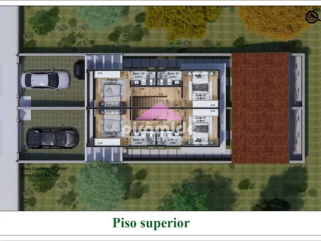 Casa com 137m² 2 quartos e 4 banheiros, à venda, no bairro Balneário Recanto do Sol em Caraguatatuba