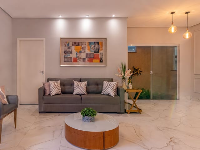 Foto do Casa - Casa térrea ao lado da Av.Harry Prochet -3 suítes sendo 1 demi-suíte -gourmet e piscina com gramado | Imobiliária GEUM