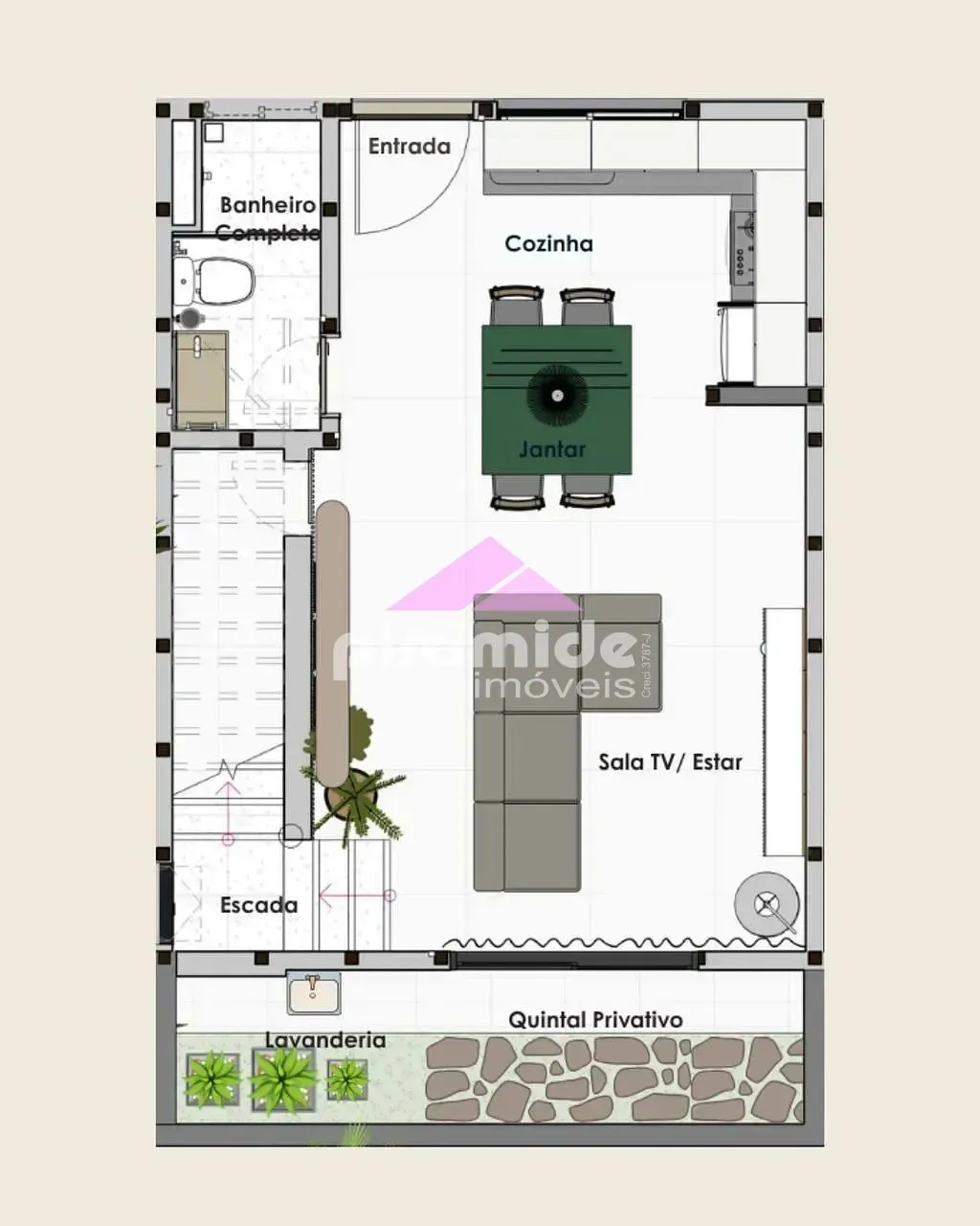 Casa, 1 quarto, 67 m² - Foto 6