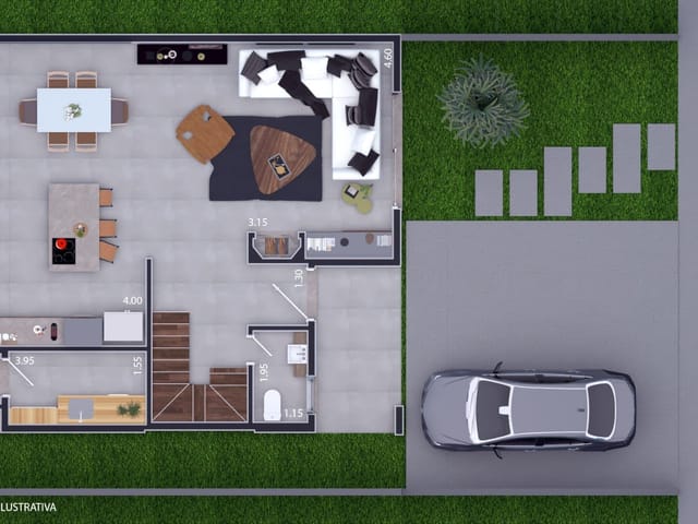 Foto do Casa - Casa à venda no Laranjal, Pelotas/RS – 178 m², 3 quartos (sendo 1 suíte), piscina, churrasqueira e 3 vagas de garagem. | UP Imóveis