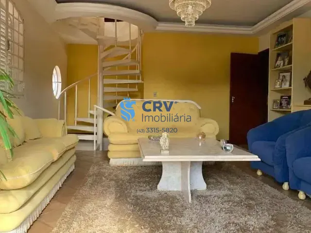 Casa com 550m² 5 quartos e 7 banheiros, à venda ou para alugar, no bairro Canaã em Londrina