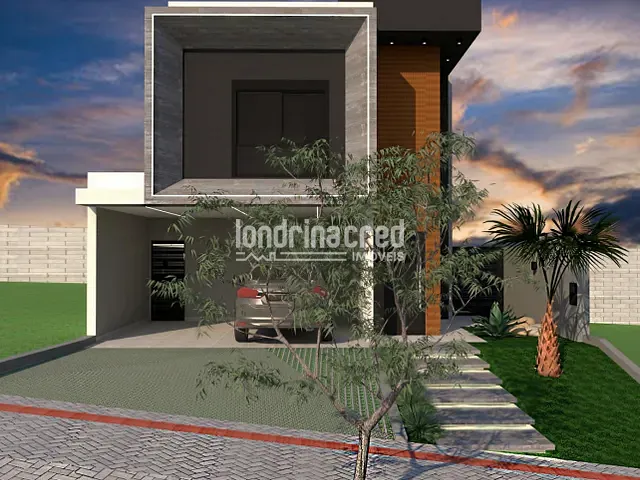 Casa com 259m² 3 quartos e 5 banheiros, à venda, no bairro CONDOMÍNIO ARANGUÁ em Londrina