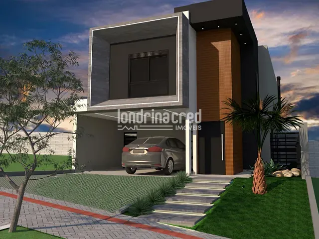 Casa com 259m² 3 quartos e 5 banheiros, à venda, no bairro CONDOMÍNIO ARANGUÁ em Londrina