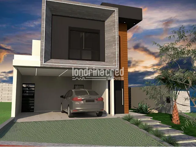 Casa com 259m² 3 quartos e 5 banheiros, à venda, no bairro CONDOMÍNIO ARANGUÁ em Londrina