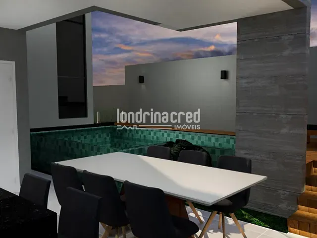 Casa com 259m² 3 quartos e 5 banheiros, à venda, no bairro CONDOMÍNIO ARANGUÁ em Londrina