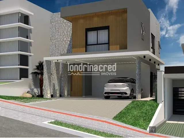 Casa com 259m² 3 quartos e 4 banheiros, à venda, no bairro CONDOMÍNIO ARANGUÁ em Londrina