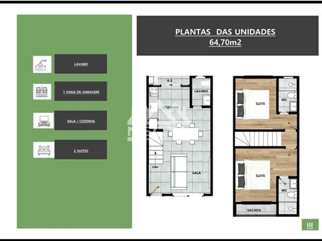 Casa com 82m² 2 quartos e 3 banheiros, à venda, no bairro Jardim Brasil em Caraguatatuba
