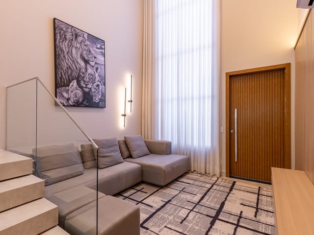 Foto do Casa - Sobrado porteira fechada no condomínio Bella Vittá com 3 Suítes, gourmet e piscina , Londrina, PR | Imobiliária GEUM